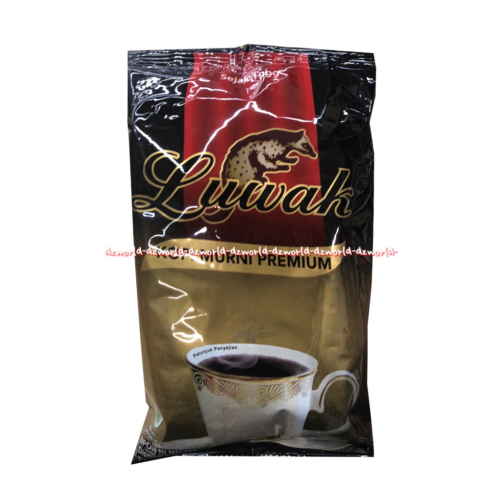 Luwak Kopi Murni Premium 140gr Kopi Bubuk Luwak Black Coffee Luwwak Ground