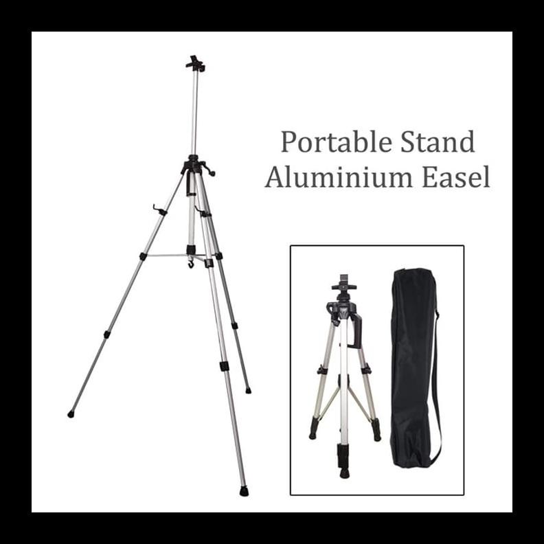 

READY STOK STAND LUKIS ALUMINIUM / EASEL STAND ALUMINIUM / TRIPOD EASEL STANDARD PERALATAN MELUKIS