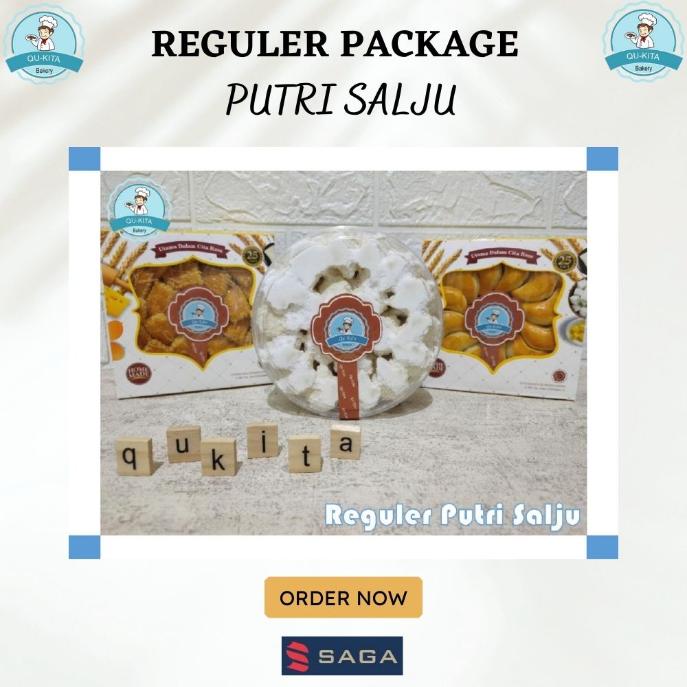 

Kue Kering Reguler / Kue Lebaran Package Reguler Package Varian Putri Salju Qu-Kita Bakery