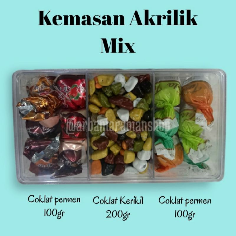 

Kemasan Akrilik Mix / Coklat Mix /100% barang original