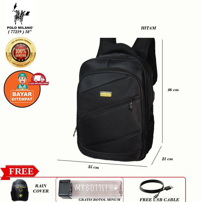 TERBARU RANSEL PRIA POLO CAVALLO - 77219 - Tas Pria TAS USB ANTI AIR - BACKPACK MULTIFUNGSI TERLARIS