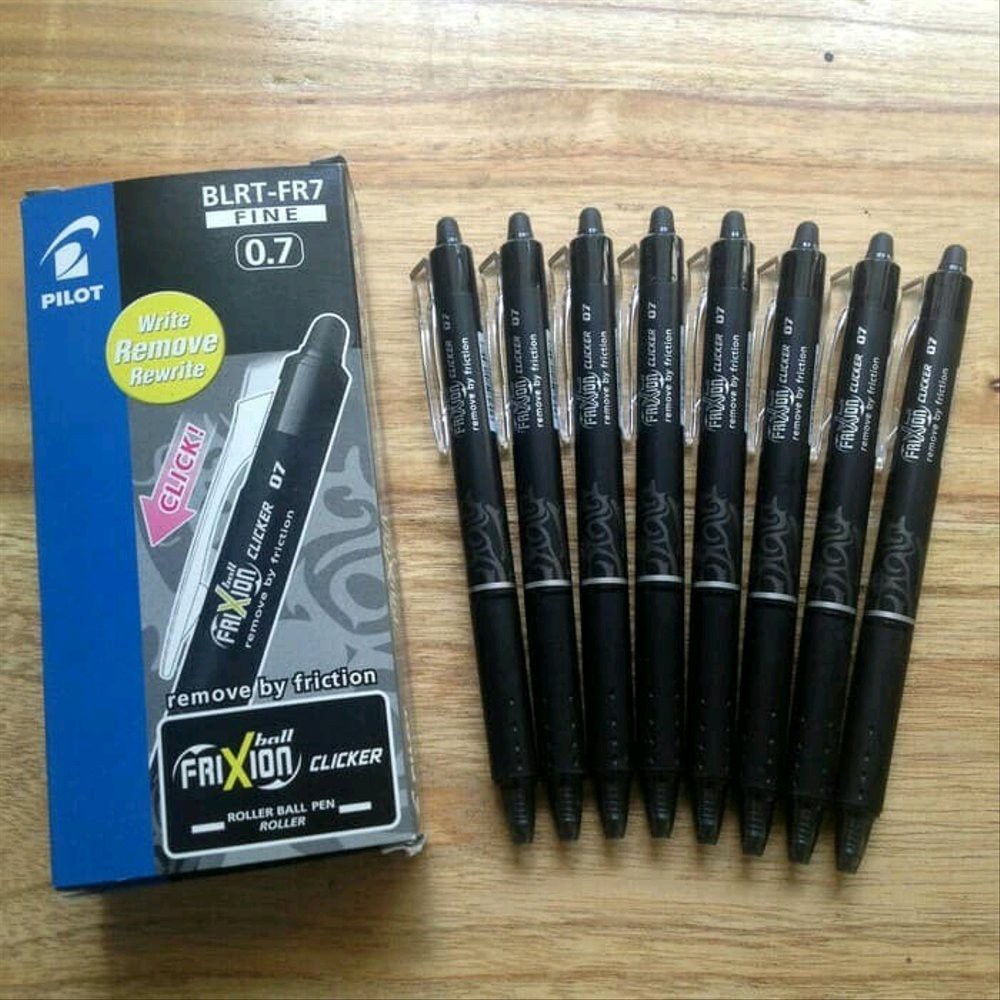  PULPEN PILOT  FRIXION CLICKER 0 7 BISA DIHAPUS HITAM 