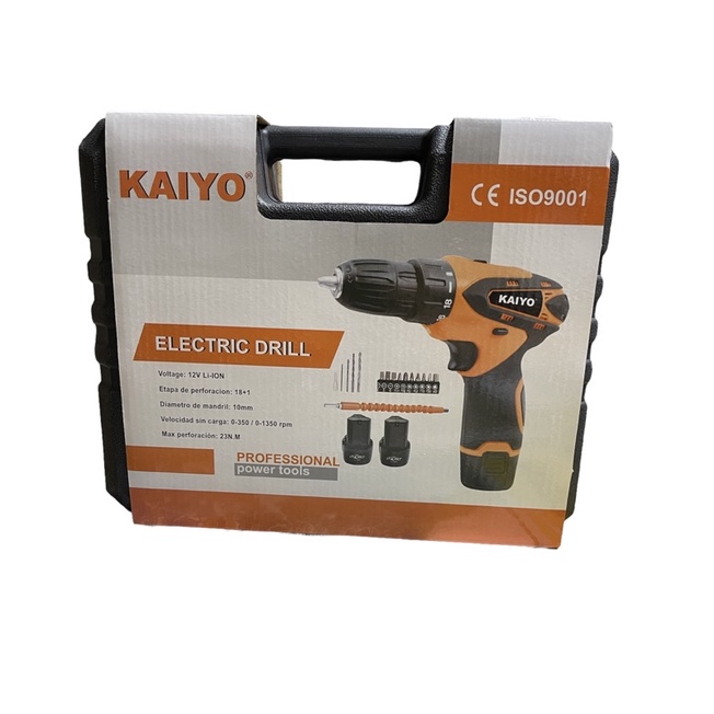 MESIN BOR BATERAI TANGAN 12V KAIYO CORDLESS DRILL BATTERY