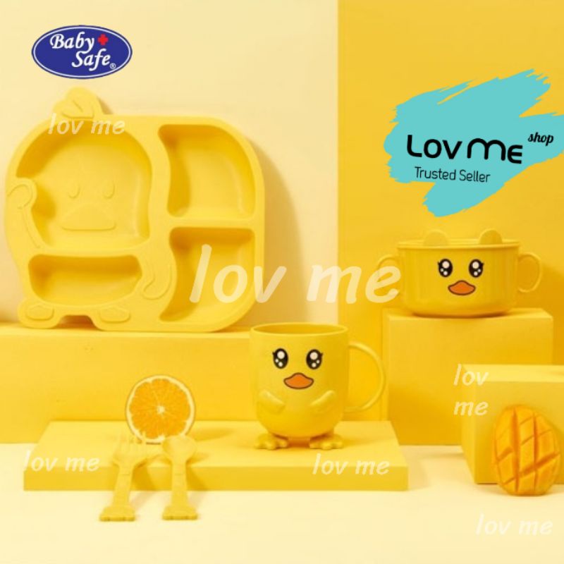 lov me❤️Baby Safe Feeding |Peralatan Makan Anak Piring Sendok garpu |Mangkok|Gelas -Bukan 1 set- fsd02 fsd03 fsd04