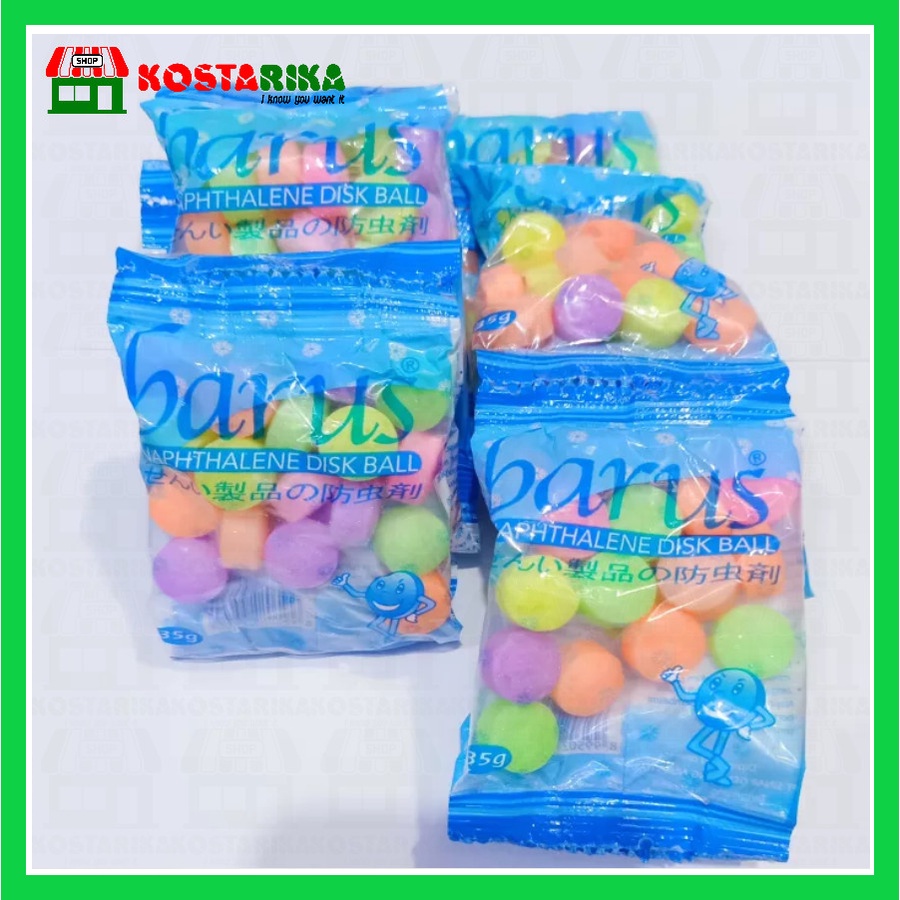 Kamper Bola Warna Wangi - Kamper Barus Sachet 35gr