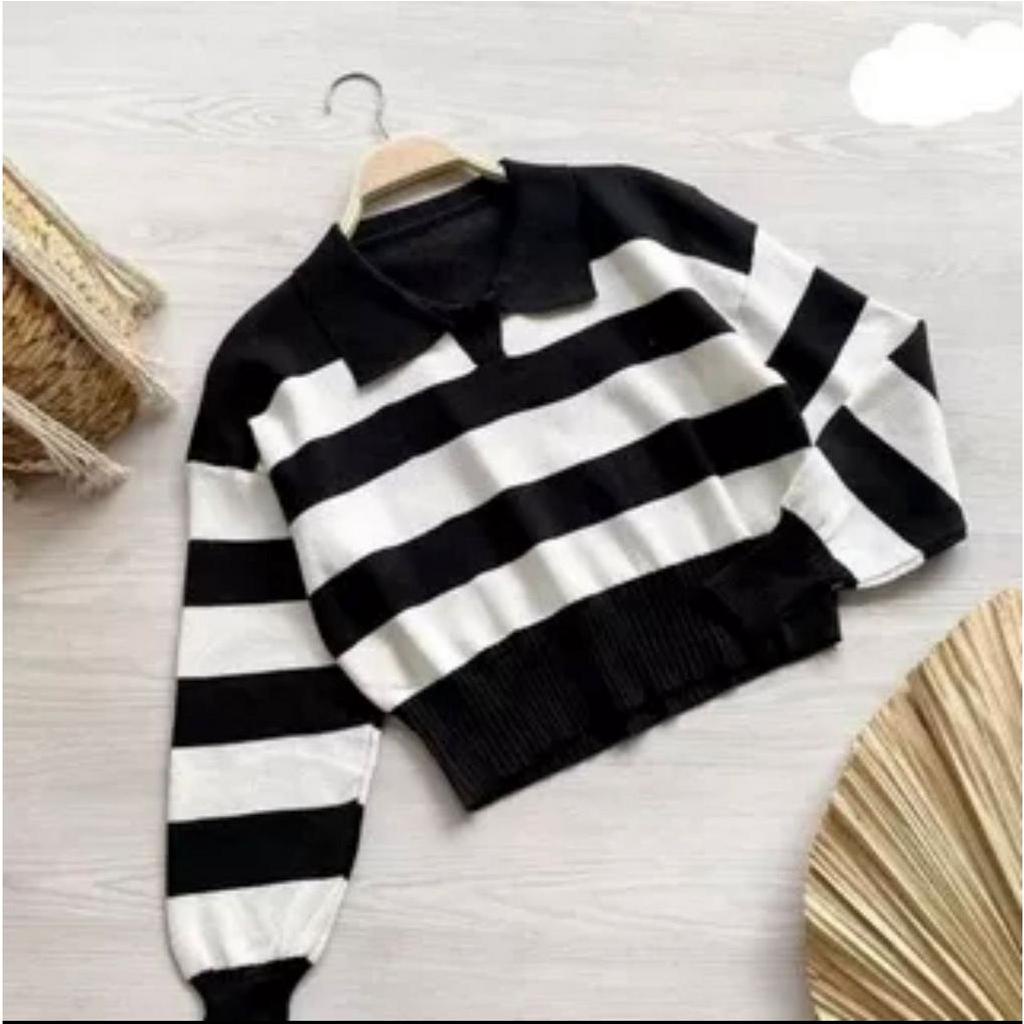 Sweater Wanita Croep Fuji Rajut