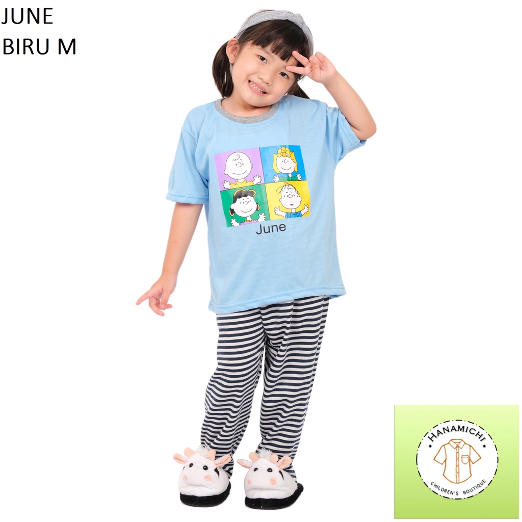 Hanamichi JUNE CP Baju Tidur Anak Lengan Pendek