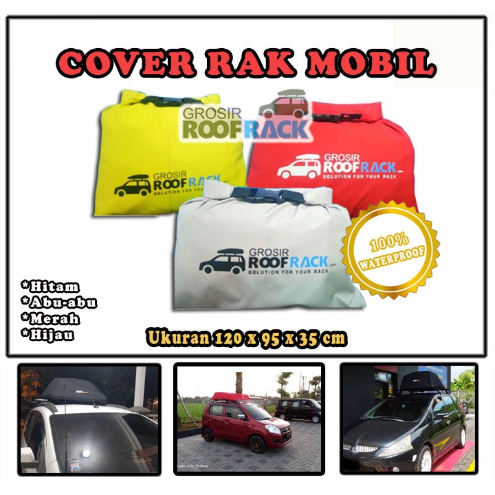Cover Roofrack Rak Bagasi Mobil Roofbox Premium 100% Waterproof by Grosir Roofrack
