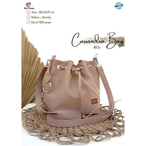 READY TAS CASSANDRA SLINGBAG SERUT BY BIRU TSABITA ANTI AIR CHOCOLY