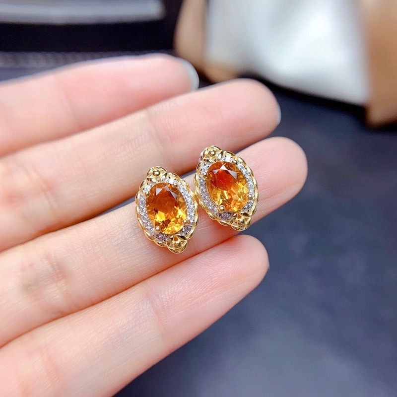 Boutique Natural Citrine Jewelry Set