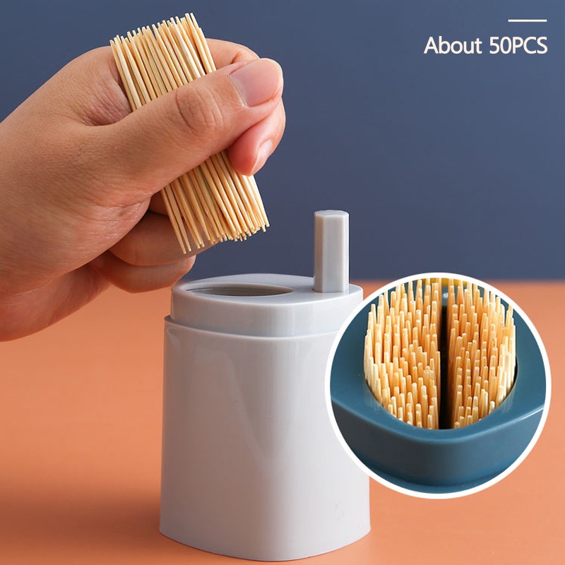 Mini Removable Push Toothpick Dustproof Storage Box / As A Gift for Friends, Lovers, and Family / Decorations for Offices, Homes, Restaurants