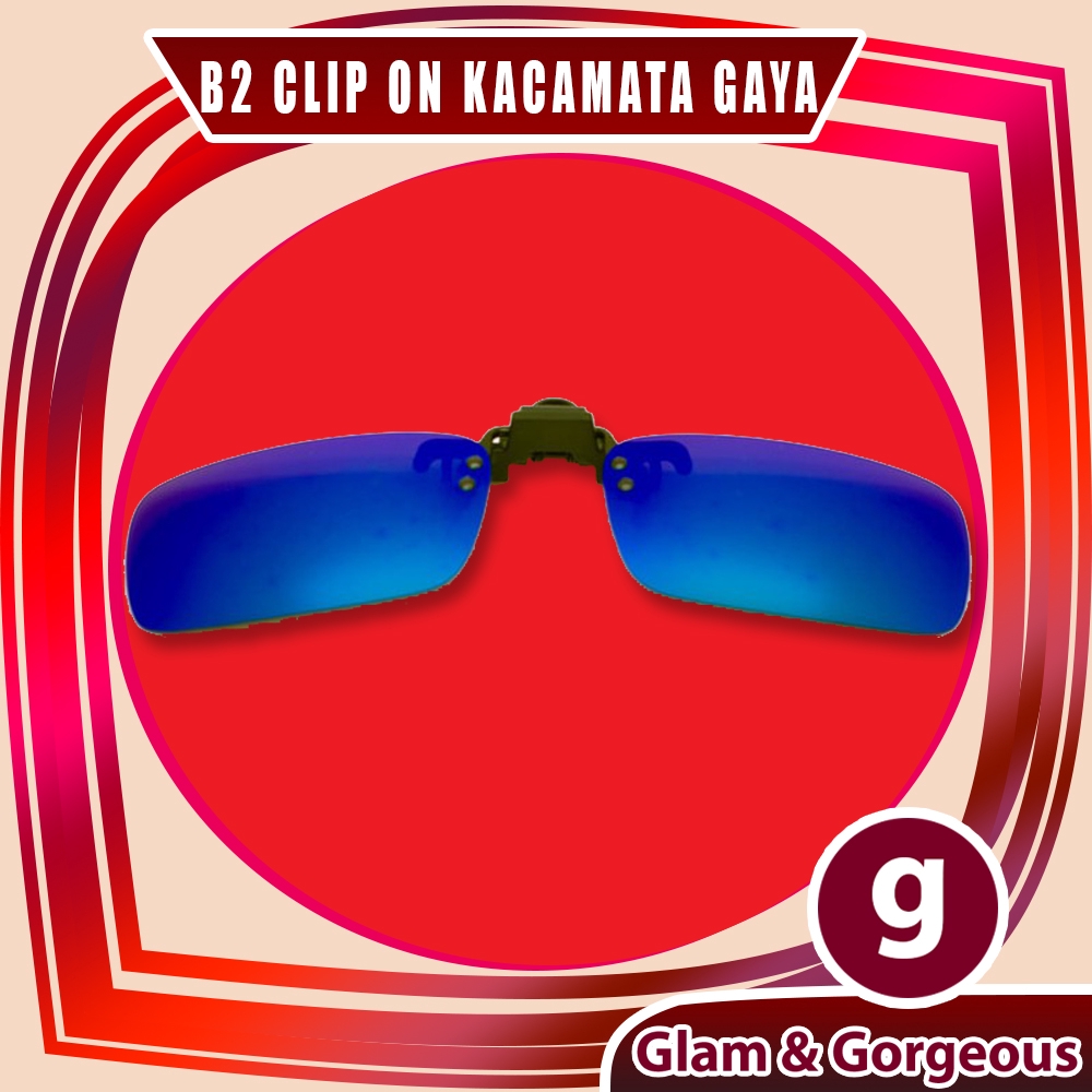 B2 Clip On POLARIZED Lens Ukuran Lensa Small ( S )