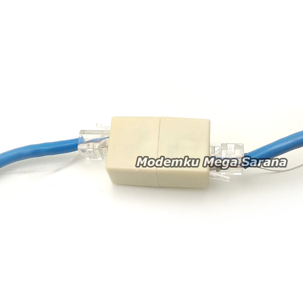 Barrel / Barel Konektor RJ45 / Penyambung Dua Konektor RJ 45 UTP LAN