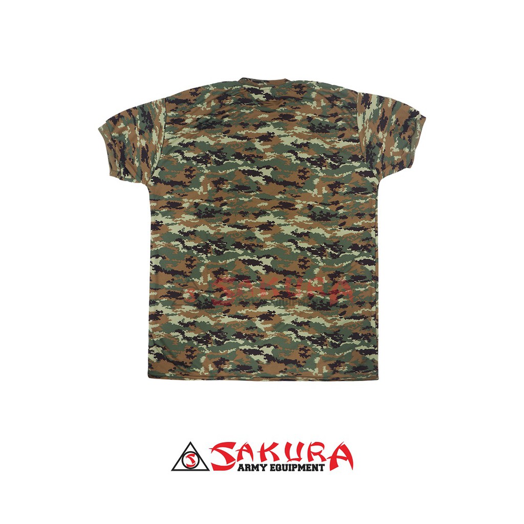 Kaos Loreng Kostrad Dryfit Lengan Pendek