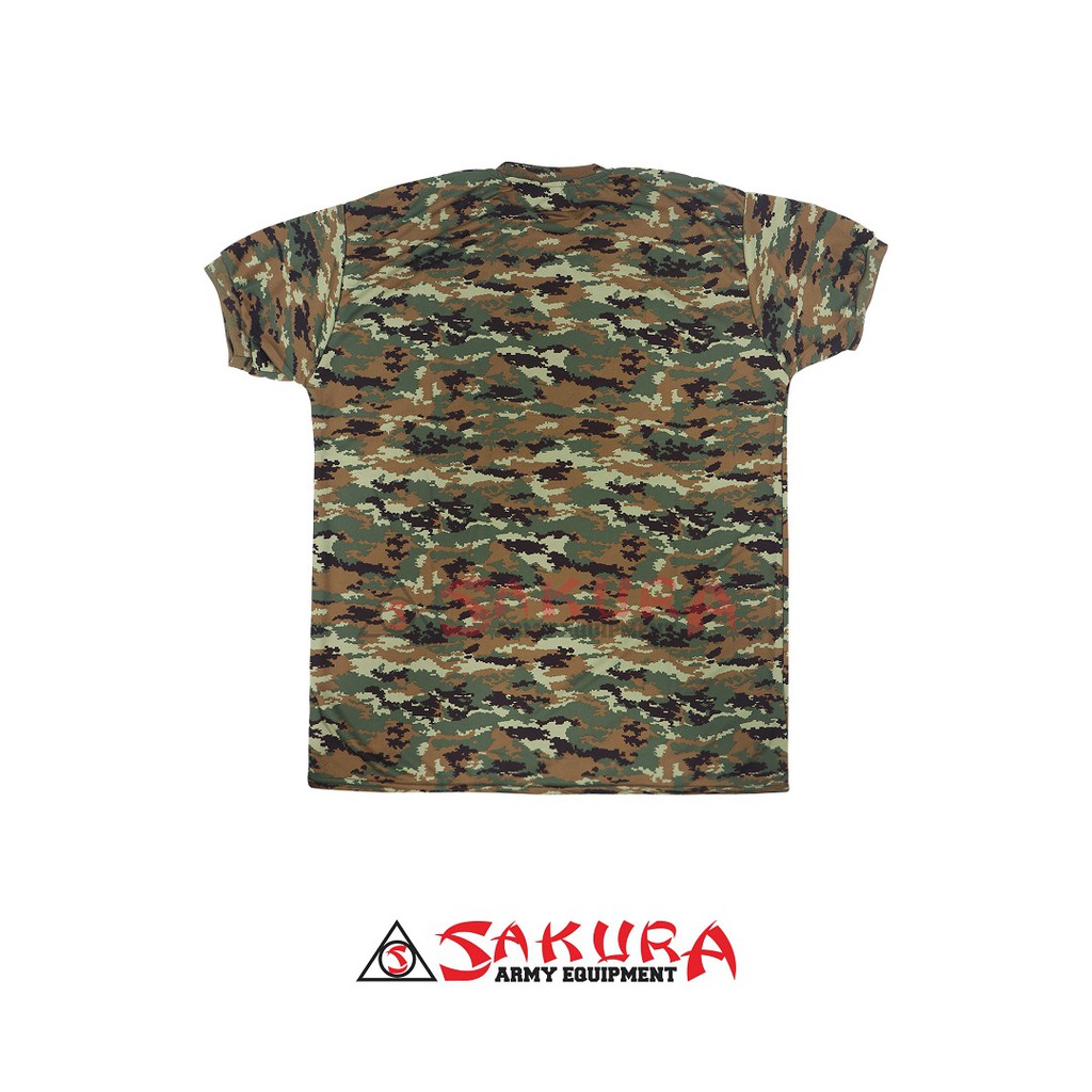 Kaos Loreng Kostrad Dryfit Lengan Pendek