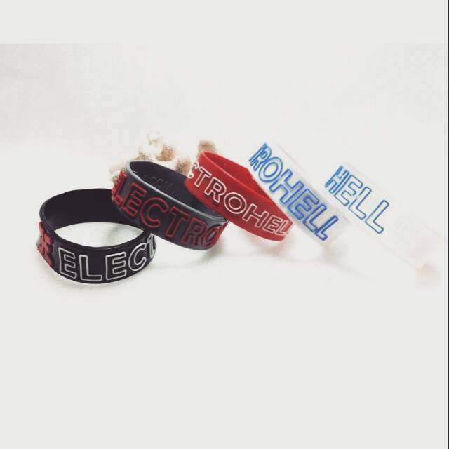 Gelang karet distro wristband electrohell