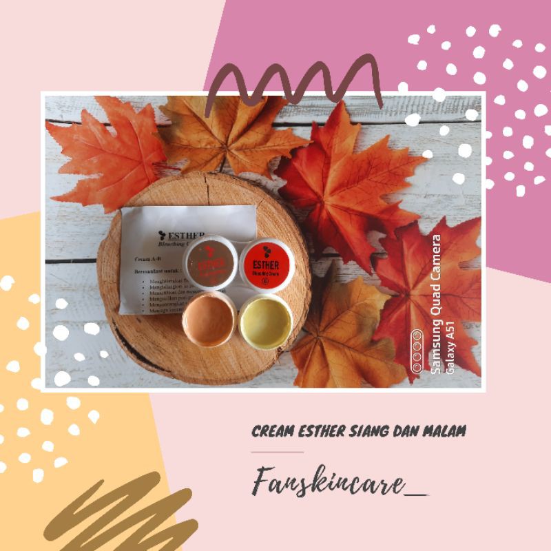 CREAM ESTHER 2IN1 SIANG MALAM PENGHILANG FLEK