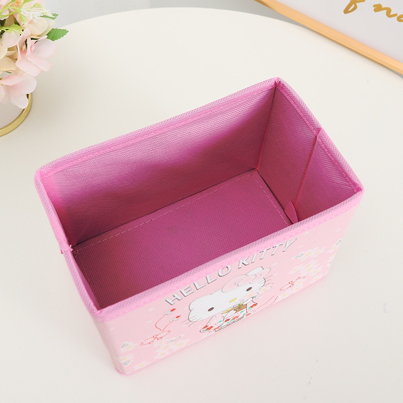 Storage box organizer karakter ST03 Box lipat serbaguna penyimpanan melody kitty kuromi snoopy doraemon snoopy