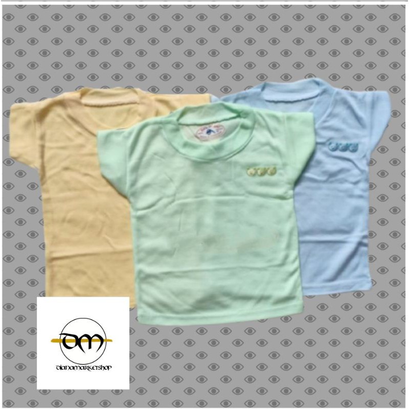 3pcs_ Kaos Oblong bayi Dolphin _ Baju Atasan Anak Harian _ Oblong Bayi Polos _ Oblong