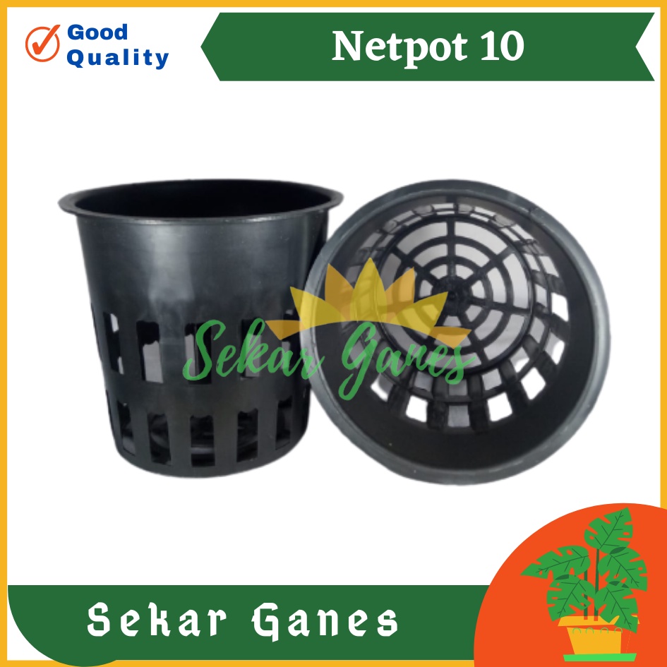 Netpot Hitam Besar 10cm Pot Hidroponik Net Pot 10 Cm Hydroponic - netpot Hidroponik bagus OK