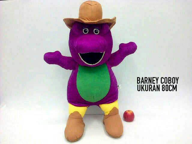 Boneka barney coboy giant besar boneka impor bahan lembut