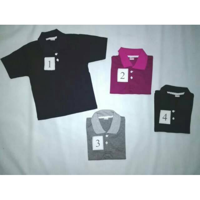  Kaos  Kerah Polos  Anak  M Shopee  Indonesia