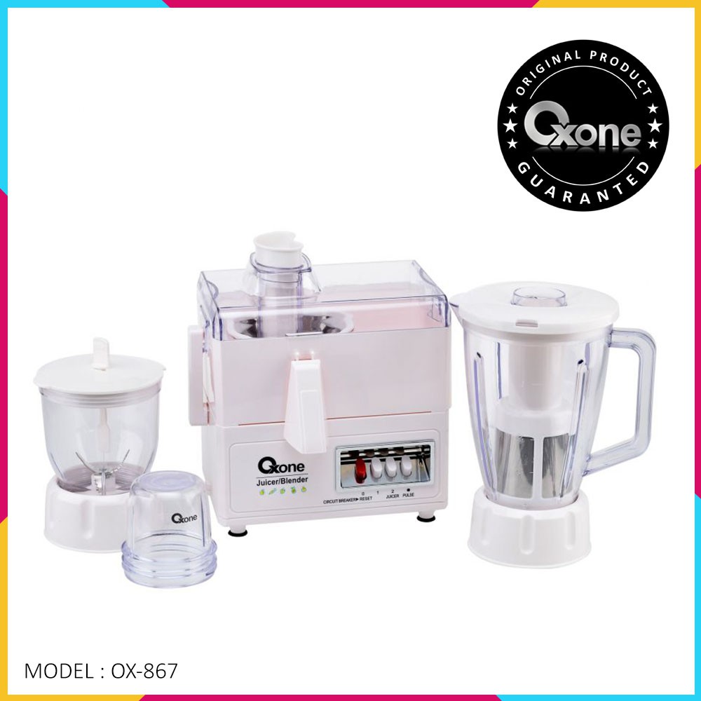 Jual 4in1 Juicer & Blender Oxone OX867 290Watt [ORIGINAL] Indonesia
