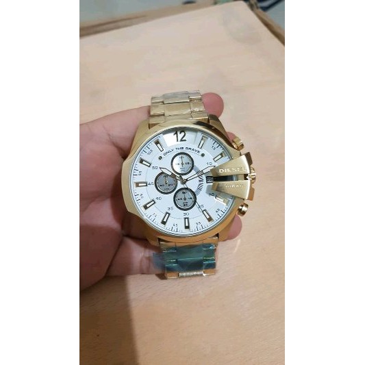 Dijual jam tangan pria diesel tweezer gold black super Murah