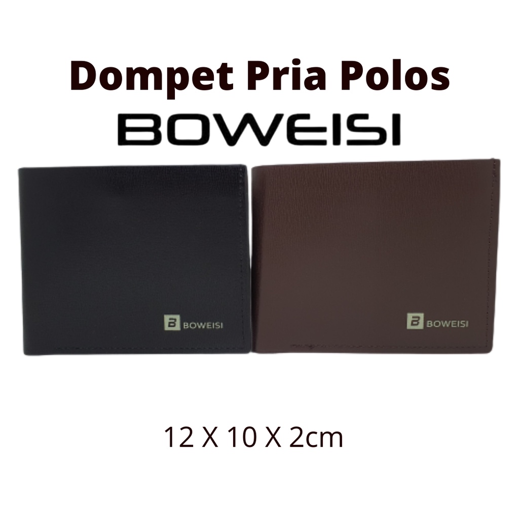 Dompet Pria Lipat Logo Bovis, Bahan Kulit Sintetis, Harga Murah, Model Keren dan Terbaru, Kualitas Distro (66125-1)