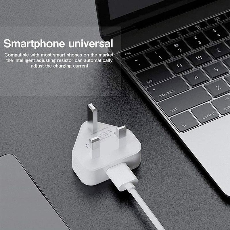 Pengisi daya port USB Steker 3-pin Pengisi daya adaptor ponsel Pengisi daya portabel Kepala pengisi daya perjalanan Kepala adaptor bersertifikat CE