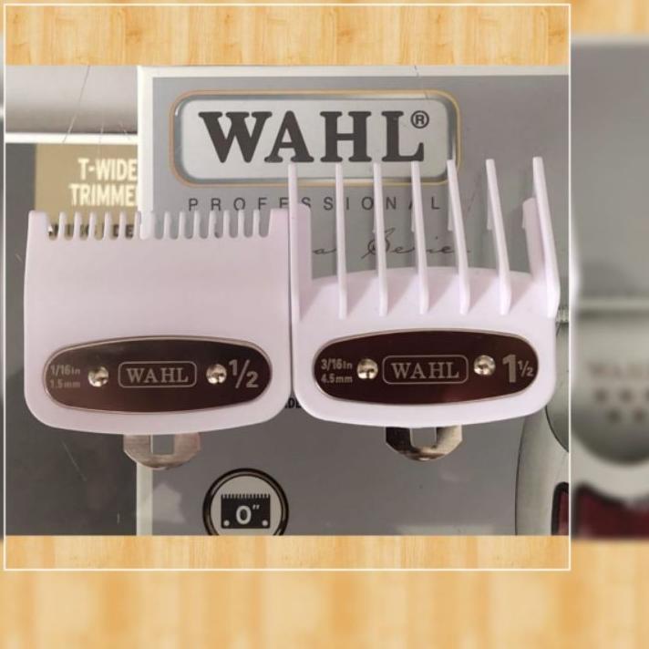 ۩ SEPATU UKURAN WAHL CLIPPER 0.5 & 1.5 PLAT BESI SISIR JARAK MESIN CUKUR RAMBUT WAHL ATTACHMENT ➧