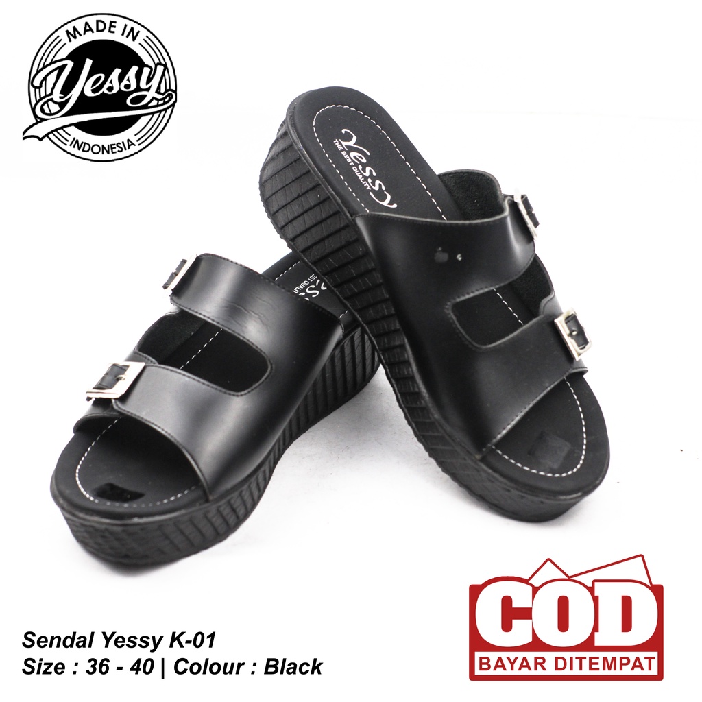 SENDAL WANITA YESSY K-01 // SENDAL SLOP // SENDAL TERBARU