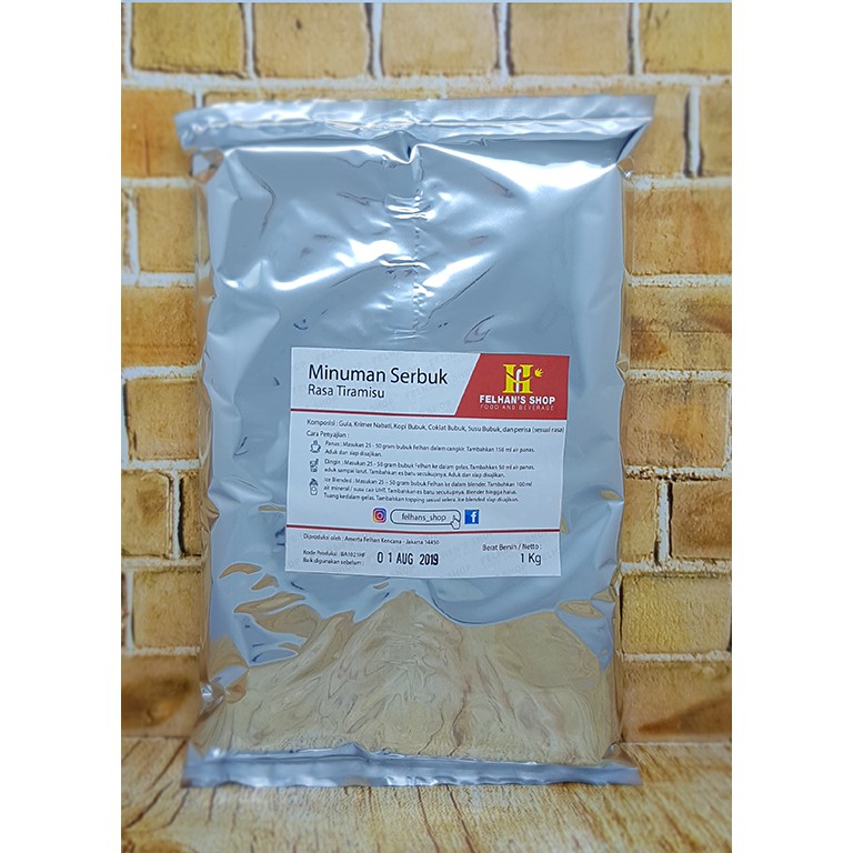 

1kg Tiramisu Bubuk Minuman (Milkshake / Bubbledrink)