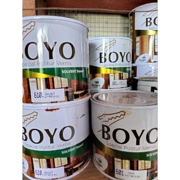 Boyo Politur/Politur Minyak/Cat Politur/Politur Instan 0,5 liter