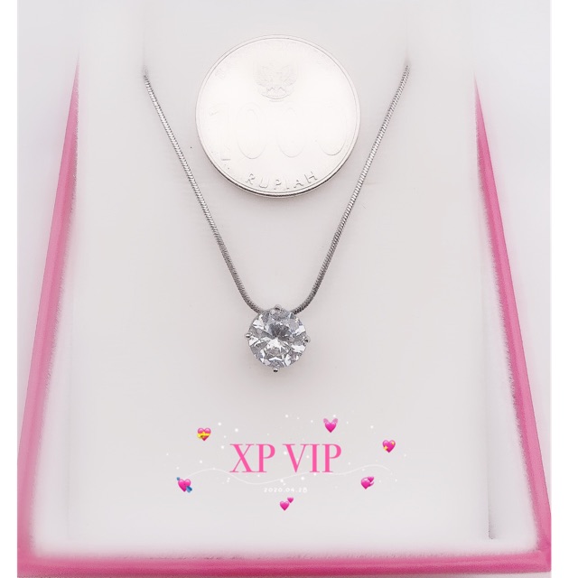Xuping set perhiasan  (kalung aja 8mm) bahan titanium asli star+