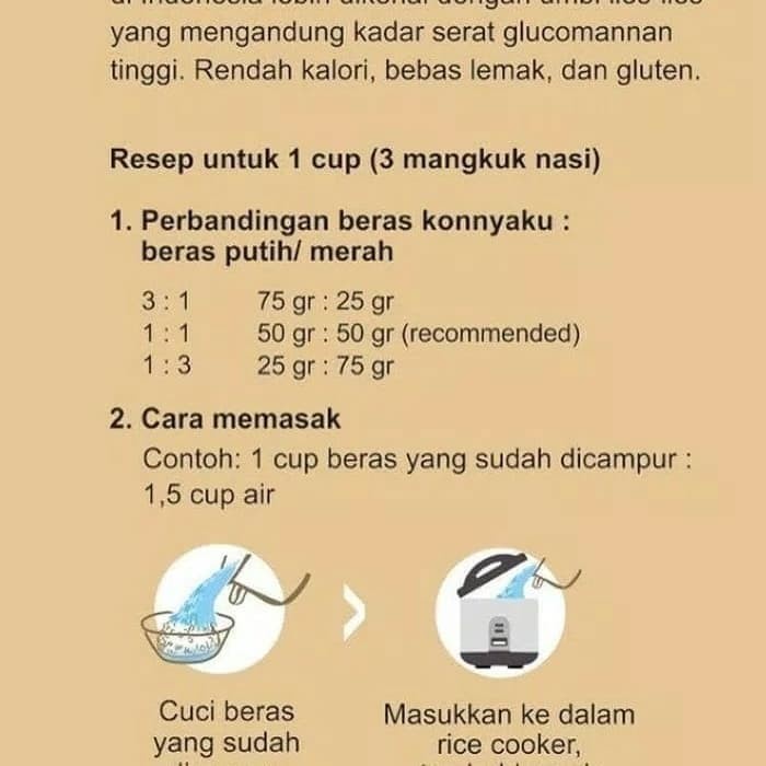 

978Eq010W Beras Shirataki 250 Gr/ Konnyaku Rice Low Carb WQ2