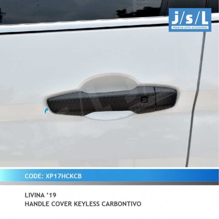 Cover Pintu All New Livina 2019 Handle Cover Keyless Carbontivo