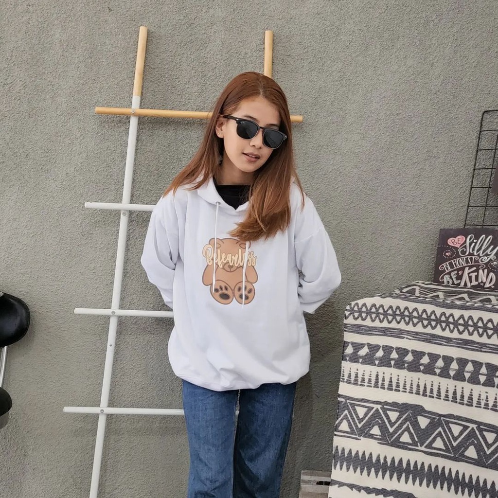 BEVEARLESS TEDDY Sweater Hoodie Oversize Pria Wanita | Hoodie Terbaru Fashion Terkini OOTD Casual Bahan Fleece Korean Style