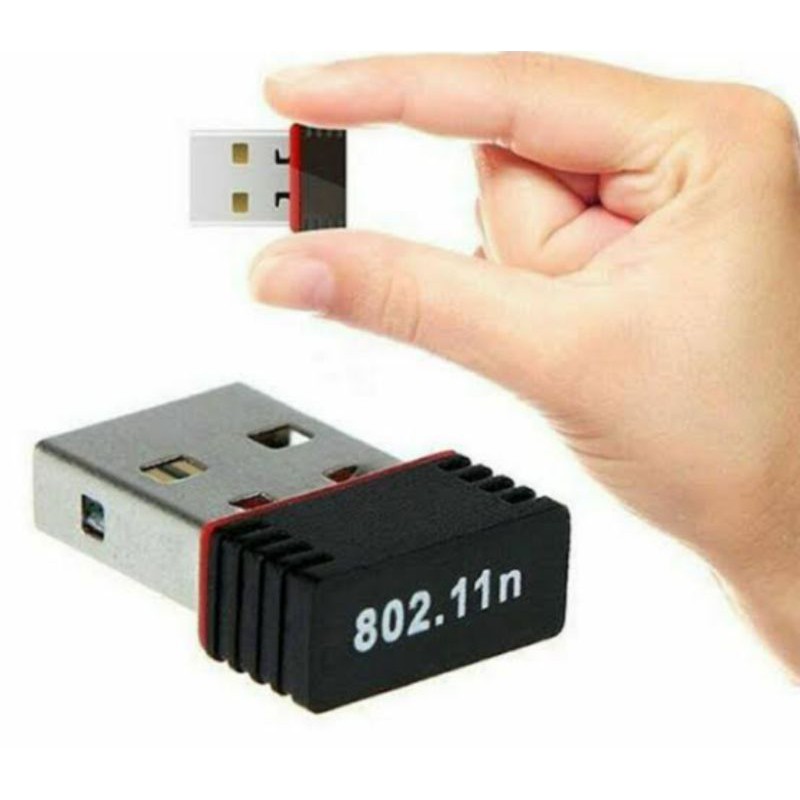 mini USB wireless WiFi adapter dongle 150mbps 802.11n laptop pc komputer plug and play