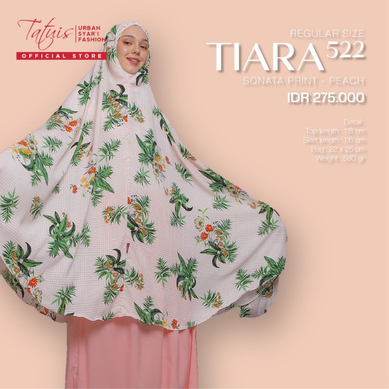 MUKENA TATUIS TIARA 522 SERIES DEWASA REGULER SONATA PRINT