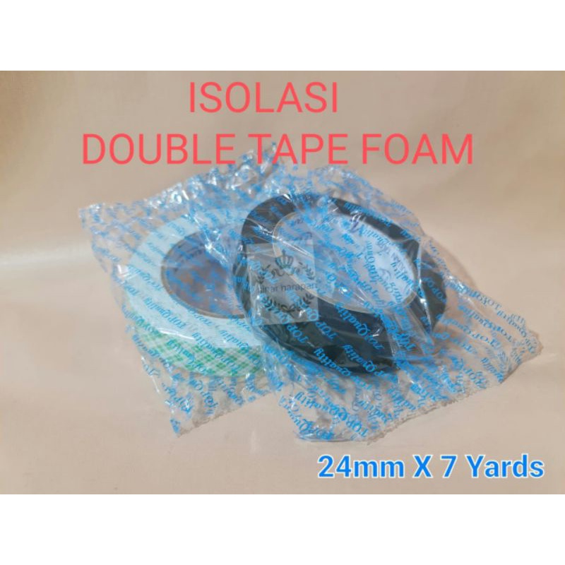 Isolasi Double Tape PE Foam 24 mm x 7 yards