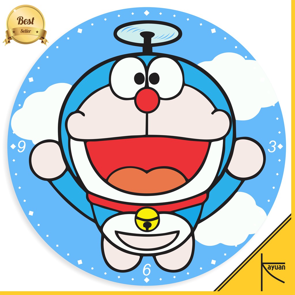 Jam Dinding Kayu Doraemon Hiasan Dinding Dekorasi Dinding Murah Unik CTN010 Shopee Indonesia