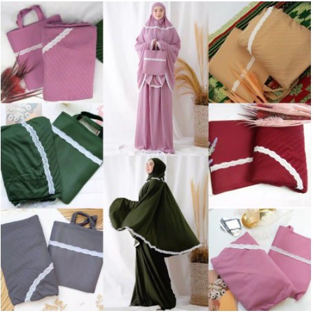 Jumbo Mukena Plisket + tas