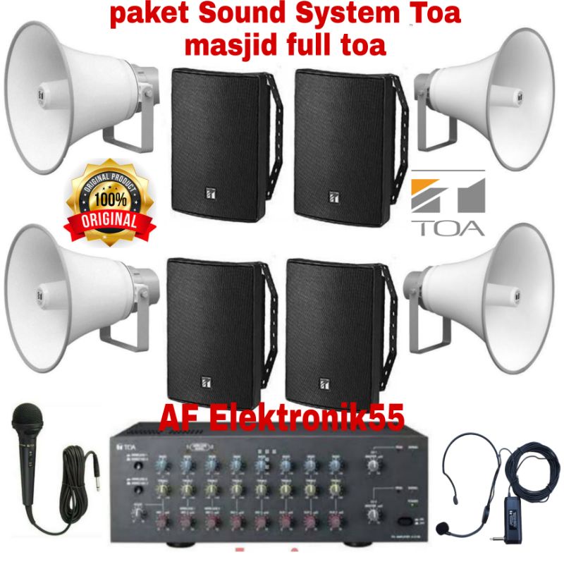 Jual Paket Sound System Toa Masjid 4 Unit Speaker Outdoor + 4 Unit