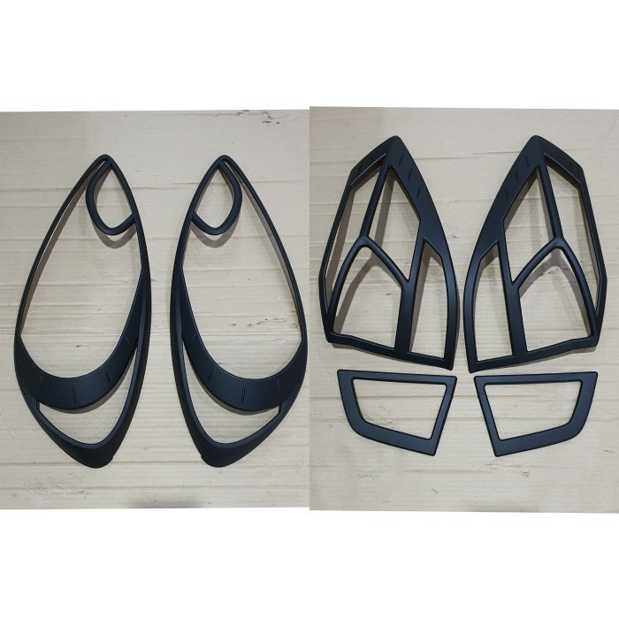 Paket GArnish Depan Belakang Mobilio Lama 2014 2015 Non RS Hitam