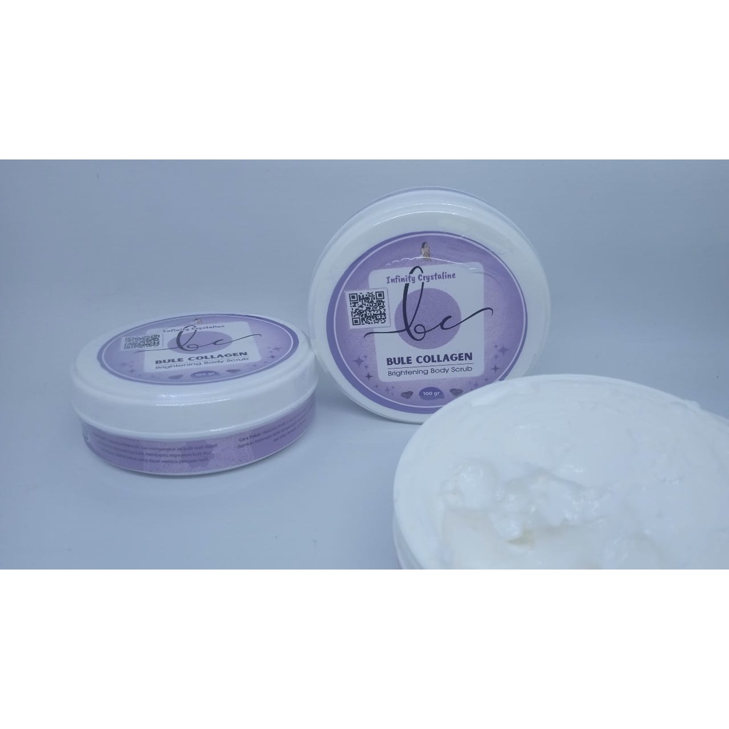 Bule Collagen 100gr Original Brightening Body Scrub Collagen Scrub Mengangkat Sel Kulit Mati Mencerahkan Kulit