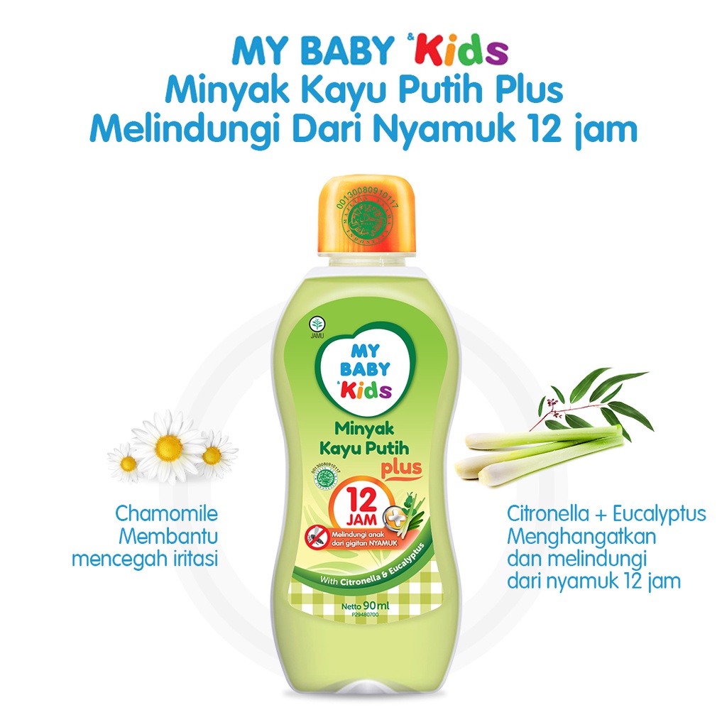 My Baby Kids Minyak Kayu Putih Plus 12 Jam [90 ml/2 pcs] - Exp: 04.2025