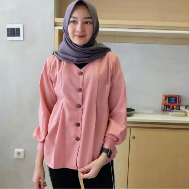 Outfit muslim baju atasan shamira blouse