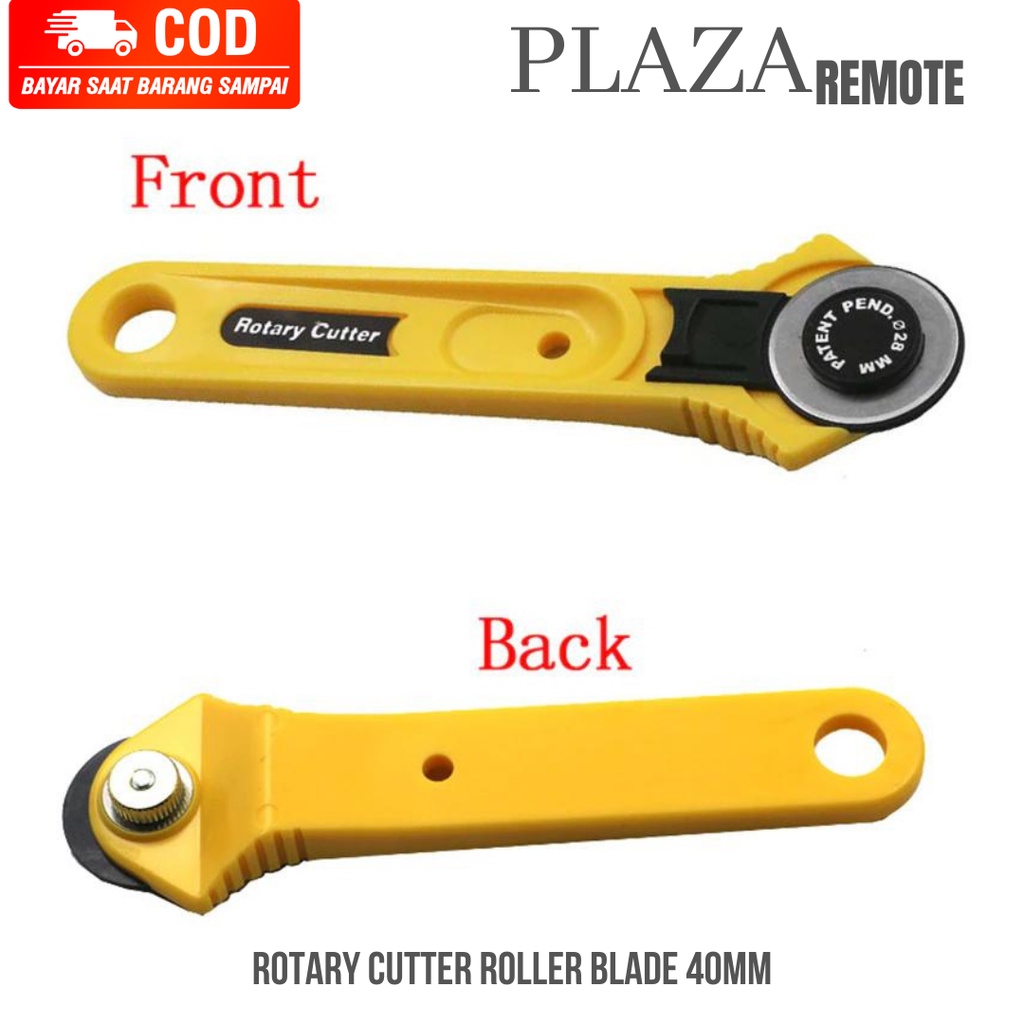 CUTTER ALAT POTONG PUTAR KAIN KERTAS 360 DERAJAT Rotary Cutter Roller Blade 40 MM