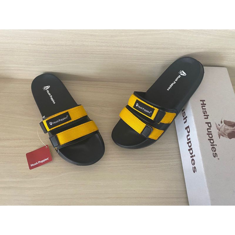 Sandal seloop sandal slide on hush puppies webing strap pria wanita